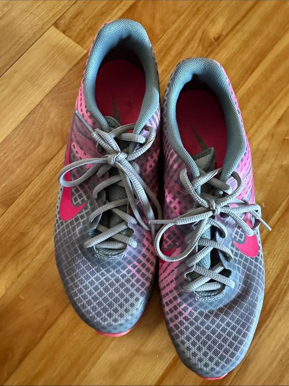 Nike Dual Fusion Women’s Gray and Pink Running Shoes 9.5